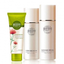 相宜本草紅景天3件套（潔面膏100g+精華水120ml+精華乳120g）