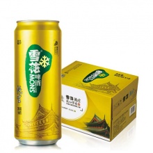 雪花啤酒 純生8度500ml*12聽 紙箱裝