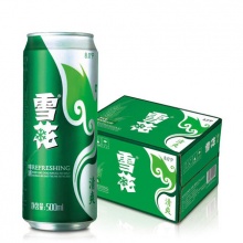 雪花啤酒 清爽8度500ml*24聽/紙裝箱 