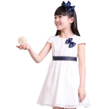 米妮哈魯童裝2015夏裝新款女童韓版蕾絲連衣裙碎花公主裙