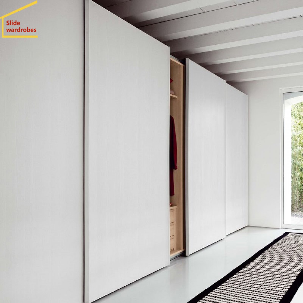 特價定制現代簡約移門衣櫃推拉門衣櫃定做整體衣帽間板式木質衣櫥 工廠直銷環保板材主體18加厚背板遠銷海外