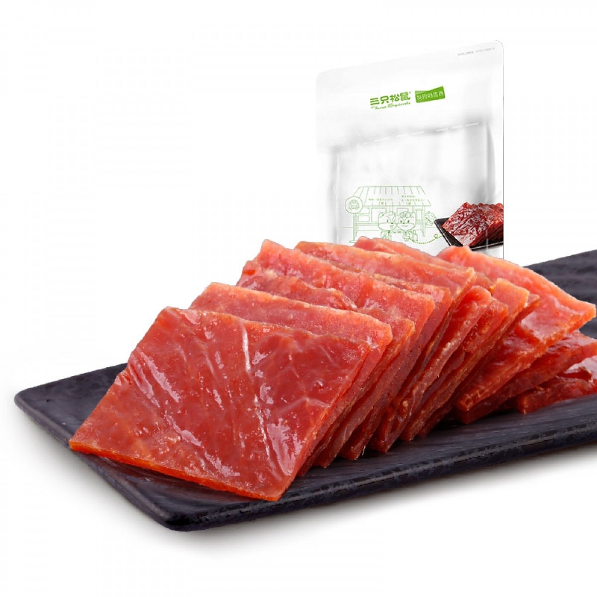 豬肉豬肉脯210g 休閒食品小吃零食靖江特產豬肉乾 松鼠新風尚 300款零食 低至3折起