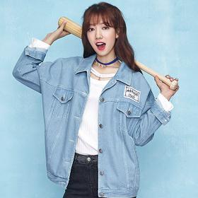 韓都衣捨2017韓版女裝新款黑白拼接插肩棒球服春季短外套HH5597妠 樸信惠同款 黑白拼接 插肩袖 棒球服