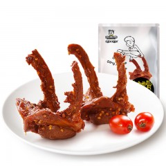 【周黑鴨-休閒裝】鴨鎖骨200g 鴨架子 武漢特產零食 微甜爽辣 回味久遠 休閒包裝 攜帶方便 肉質鮮香