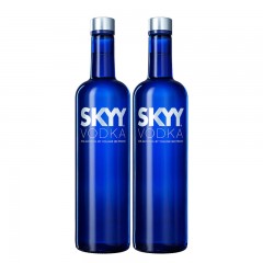 美國SKYY深藍牌原味藍天伏特加*2瓶組合正品洋酒雞尾酒 原裝進口 正品行貨 品質保障