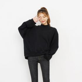 新款韓版chic學生寬鬆短款外套上衣字母長袖連帽套頭衛衣女潮