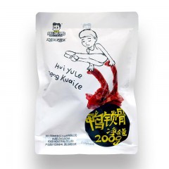 【周黑鴨-休閒裝】鴨鎖骨200g 鴨架子 武漢特產零食 微甜爽辣 回味久遠 休閒包裝 攜帶方便 肉質鮮香