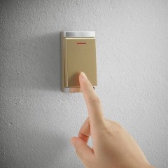 海得曼無線門鈴 家用 不用電池門鈴 智能自發電遠距離一拖一拖二 按鈕 不要電池 防水設計 兩年換新